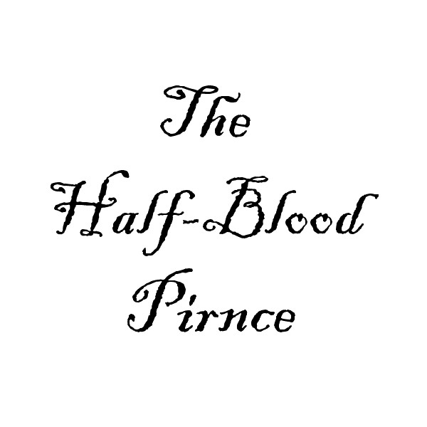 11) Nápis „The Half-Blood Pirnce“ – (září 2011)